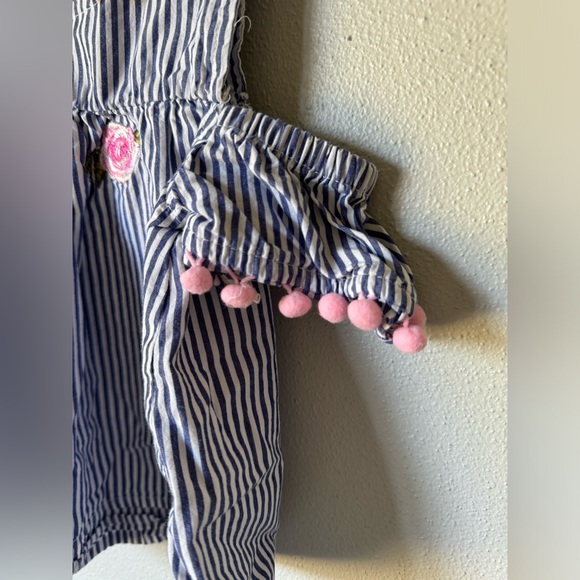 Little Lass Striped Top - Cold Shoulder 4T - Picture 4 of 8
